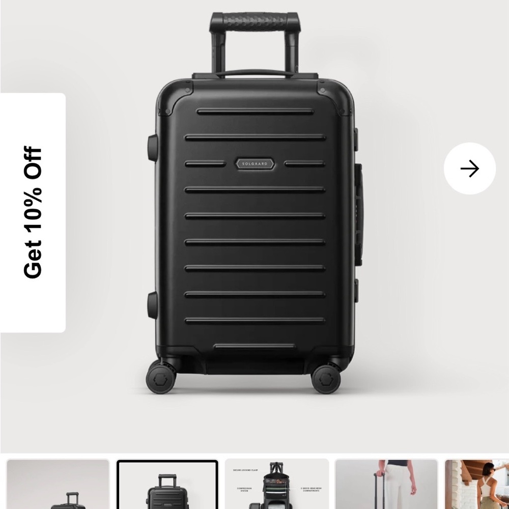 Black Travel Bag by Solgaard